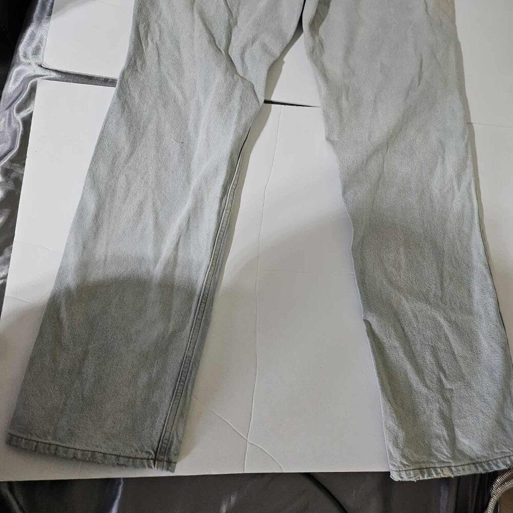 &Denim by H&M 90s Boyfriend Jeans Women's Light Wash Distressed Button Fly Size - Picture 8 of 9